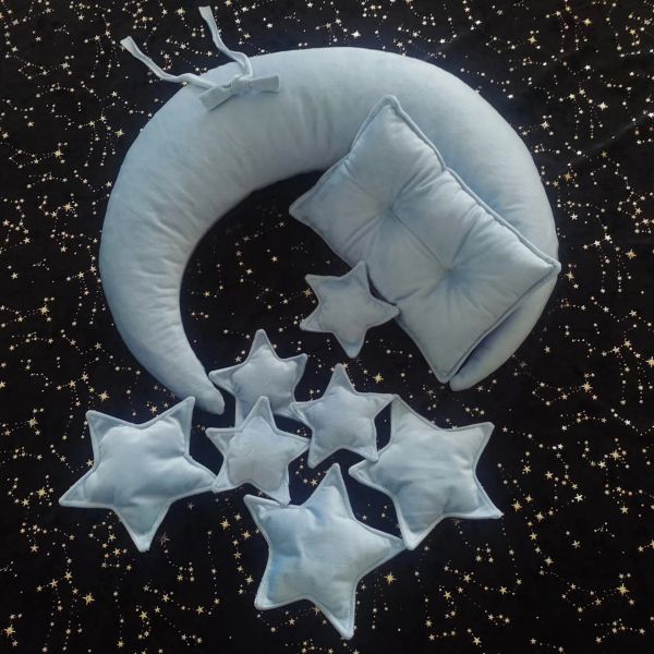 Подушки 1Set Новорожденный Фотография вспомогательная реквизита Star Moon Pollow для детских сувениров Onemonthold.