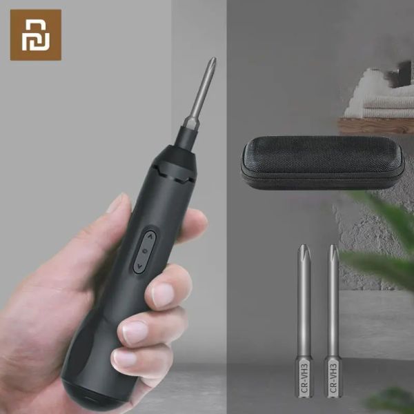 Stiefel Xiaomi Electric Schraubendreher wiederaufladbare Mini -Home -Tools -Schriftzuwalzenscheiben -Treiber Multifunktion kabelloser elektrischer Schraubschieber 35 Stcs