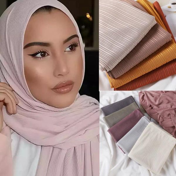 Hijabs de moda de roupas étnicas hijabs xale muçulmanos África Africa da cabeça de cabeça macia amostra de lenço de lenço liso Malásia Headwrap