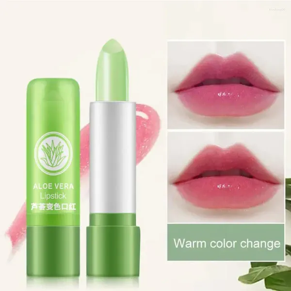 Lip Gloss 1pc Umidade de umidade longa de aloe vera natura