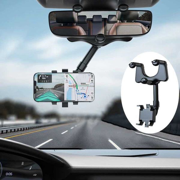 Supporti per telefono cellulare Clip universale Clip rotabile e retrattile per telefono Retroview Mirror Driving Registratore DVR/GPS Supporto per telefono cellulare Y240423