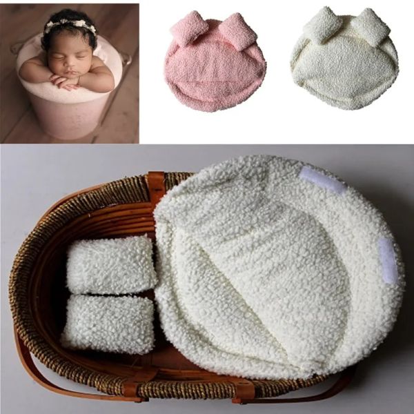 Accessoires Neugeborene Babyfotografie Requisiten posieren Kissen Korbfüller Foto Prop Kissen Decken Hintergrund