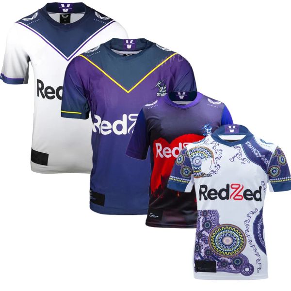 Rugby Melbourne Storms Jersey Rugby 2021 2022 Home Away Indigene Rugby Shirt 1998 Retro Maglie retrò