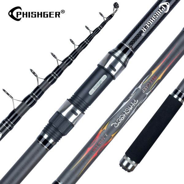 Accessoires Phishger Telescopic Carp Fishing Stab 3,5 lbs 3,0/3,3/3,6/3,9/4,2m 30T