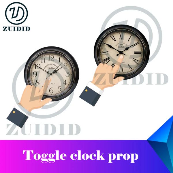 Uhren Zuidid Escape Room Prop Toggle Clock Requisite Drehen Sie die Uhr zum richtigen Zeitpunkt, um das echte Fluchtspiel freizuschalten