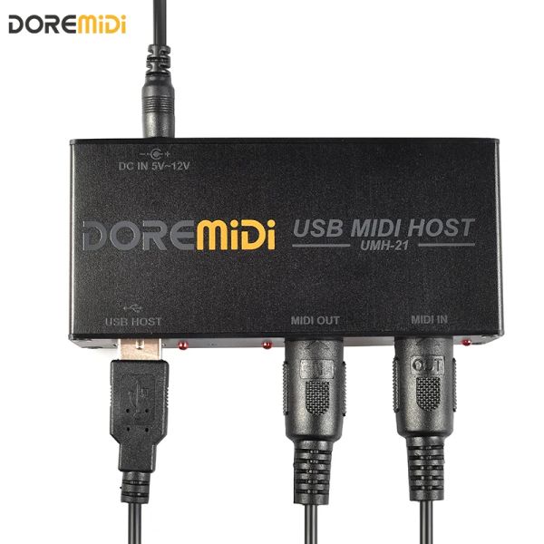 Оборудование Doremidi Highspeed USB MIDI Host Box MIDI HOST USB в MIDI Converter UMH21 Совместимы с всеми устройствами с USB MIDI -интерфейсами