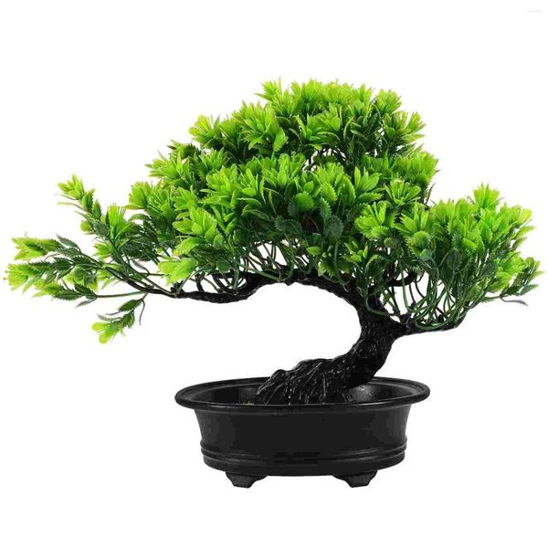 I fiori decorativi decorano piante in vaso artificiale finta pianta di plastica di bonsai realistici bonsai