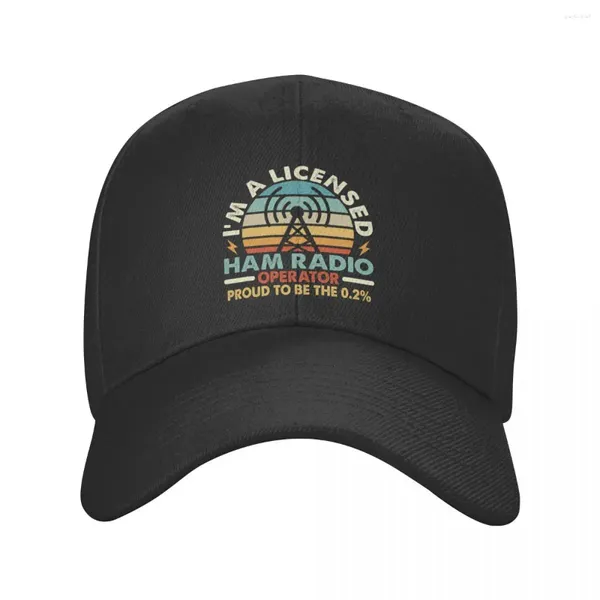 Ball Caps Classic Licensed Ham Retro Radio Operator Baseball Cap для мужчин Женщины -воздухопроницаемые папа шляпа Sun Sperate Snapback