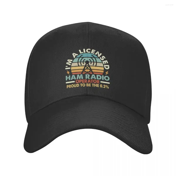 Ball Caps Classic Ham Ham Ham Ham Radio Operator Baseball Cap per uomini Donne Frasi Traspizio di protezione solare Snapback