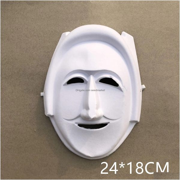 Parti Maskeleri DIY Maske Yaratıcı Resim Cadılar Bayramı Chirstmas Çocuk Kadın Erkekler Yarım Yüz FL HHA666 Bırak Teslimat Ev Bahçe Festivali S Dhvaj
