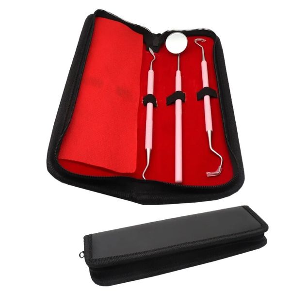 2024 Cabeças duplas Dentistas dentes limpos Pick Dental Tool Tool Hygiene Explorer Proble Hook Boca espelho para cuidados bucal dentes Limpe os dentes de cuidados orais limpos