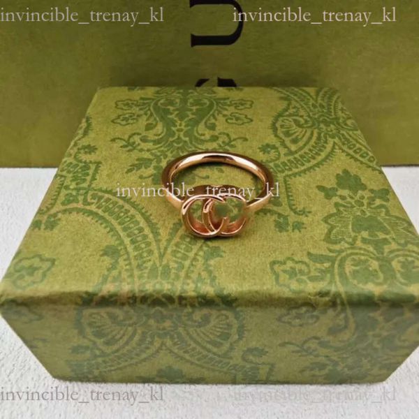 Designer Cucci Ring Designer di lusso per donne uomini anelli Gold Lettere Coppia di moda Rings Engagement Regali di vacanza alla moda 585 585