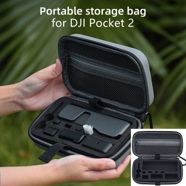 Staffe per DJI Pocket 2 Mini trasporto di trasporto portatile Borsa di stoccaggio Shock Box set di accessori per telecamere gimbali portatili