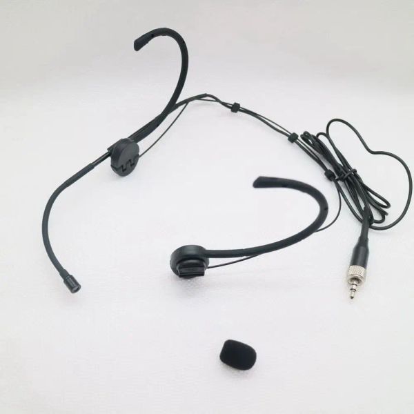 Microfoni Microfono auricolare Black EW8 Hornworn Headmic per Sennheiser XS AVX EW G2 G3 G4 Wireless Bodypack da 3,5 mm Blocco