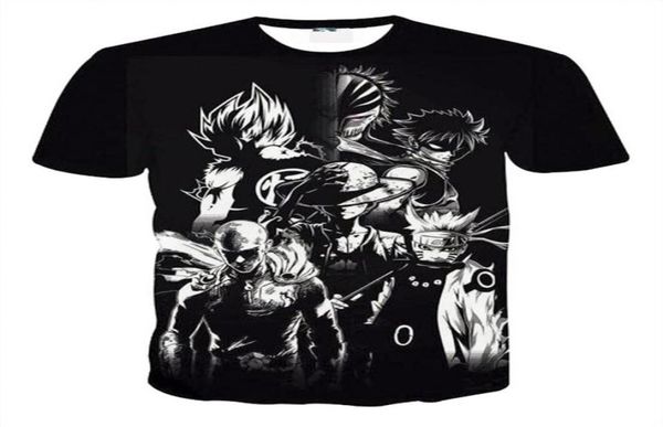 Fata Tail Natsu Maglietta Anime Magliette 3D camicie unisex Tee coppia tee shirs camicie da cartone animato per fan anime 8 stili s5xl217z3113777