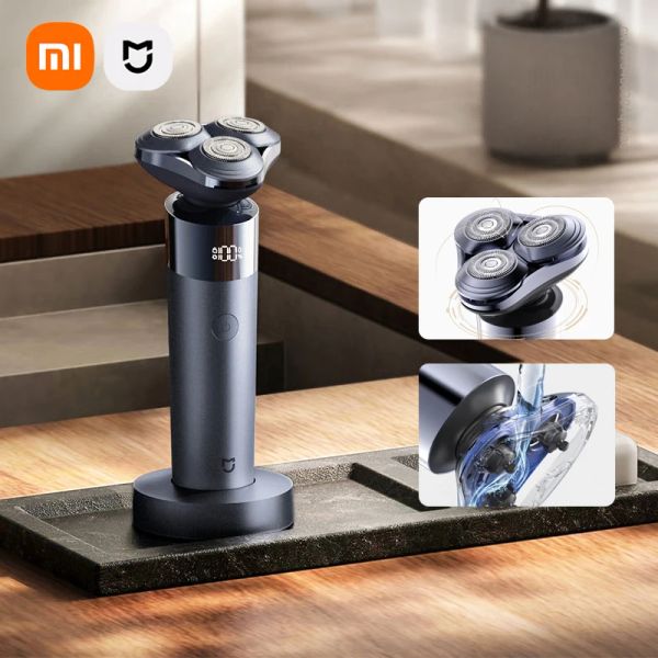 Shavers xiaomi mijia shaver elettrico s302 portatile flessibile rasoio galleggiante 90 minuti tempo di utilizzo ipx7 full wash wash bard trimmer