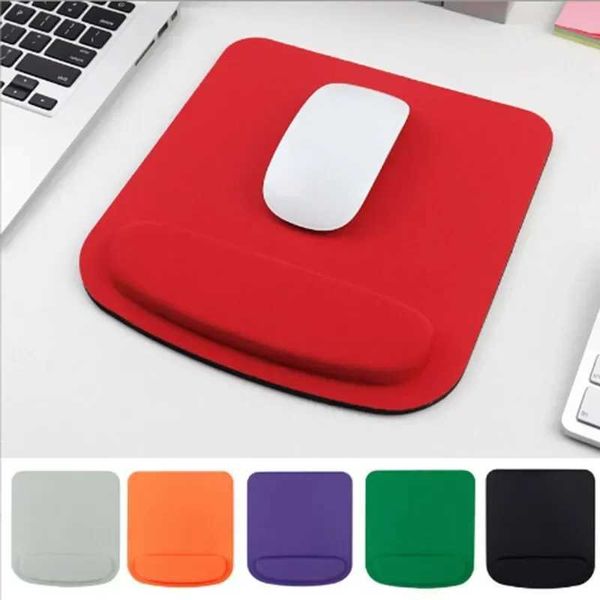 Mouse Pads Bilek Dinlenir Eva Köpük Bilek Fare Pad Basit Renk Rahat Kalın Sünger Fare Oyun PC Klavye Masası Mat 210x230mm Y240423