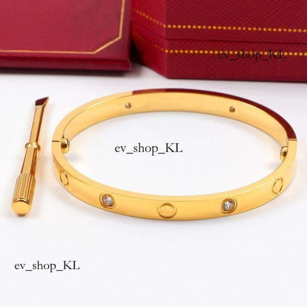 Schraubenarmbanddesigner Trendy Bangle Fashion Luxus Jewlery 18K Gold Plated Jewlery Designer für Frau Mann Carteras Bracelets Klassischer Designer Schmuck 336