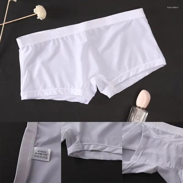 Underpants Mash-Rise Mesh Slips Homme Mutandine Boxer Shorts M-2xl Men sexy senza cuciture pantaloni da bianche