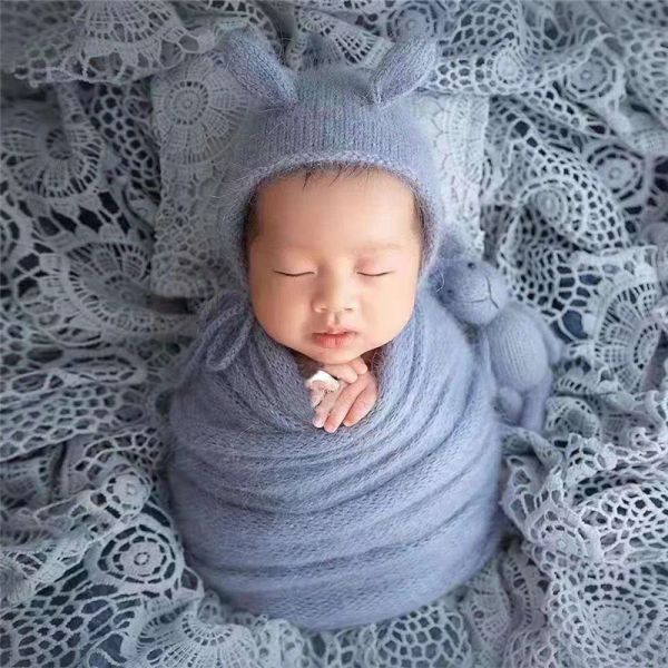 Yastık Vintage Dantel Battaniye Fotoğraf Arka Plan Nakış Dantelli Bebek Yenidoğan Fikolüsü 80*120cm Sepet Dolgu Yastık