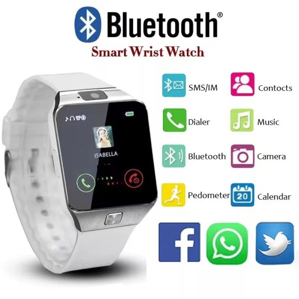 Orologi RELOJ DZ09 Support Smart Watch 2G SIM TF Telefono impermeabile per telefono da polso Worst Owatch Largecapacity Sim SMS Orologi per il telefono Android iOS