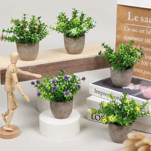 Fiori decorativi mini piante artificiali bonsaisimulazioni simpatiche piccoli simulazione di alberi simulato da ufficio falsa decorazione