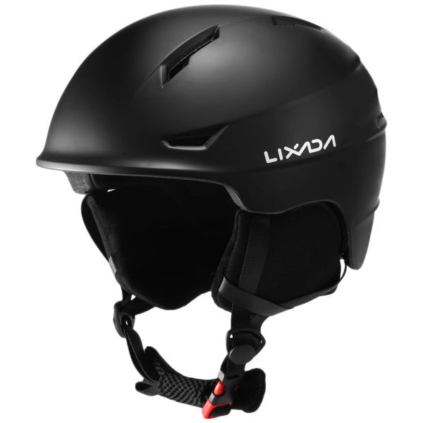 Helme Lixada Snowboardhelm mit abnehmbaren Ohrschützer Männern Frauen Sicherheitsski Helm mit Brille fester Gurt professionell Skischnee