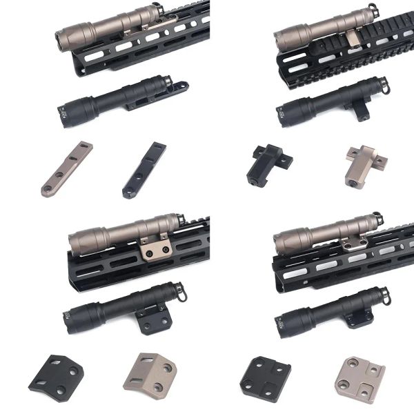 SCOPES WADSN AIRSOFT SURFIR M600 M600C Luci d'arma Monte Monte Combo Flasba per caccia di fucile Funzione Mlok Keymod 20mm Picatinny Rails