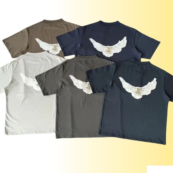 Mens T-Shirts Tasarımcı T Shirt Tshirt Tasarım 260g ağırlıklı pamuklu kadın uni desen toptan 2 adet% 5 indirimli damla dağıtım uygulaması dhpq4