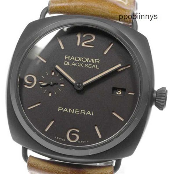 Orologi da polso di lusso Panerei cronografo meccanico cronografo panerai radiomir composito black sigillo giorna