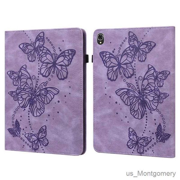 Tablet PC Case Cover per Tab K10 Tablet Butterfly Floral Embossed Kids Case Tablet per Tab K 10 K10 TB-X6C6F 10,3 pollici Funda