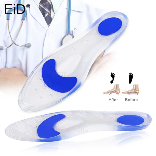 Massageador de massageador em gel de silicone insole fasciite plantar spur spurs spurs de massagem para homens homens alívio de alívio para os pés cuidados de pavor unisex