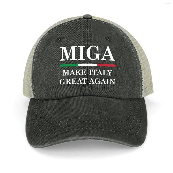I berretti rendono l'Italia grande di nuovo - Miga Cowboy Cappello Fluffy Christmas Fishing Cap Visor per uomo femminile