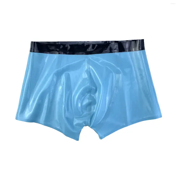 UNDUPTS MONNIK LATEX BRIHS SHORTS MEN EL ÜRETİM KULLANARI BOXER Sıkı Panties Sıkı Giyim Parti Kulüp Giyim