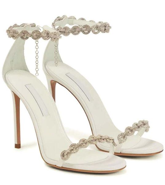 Designer di lusso Aquazzu Brides Sandal Black Sude High Teli Abito Spazza