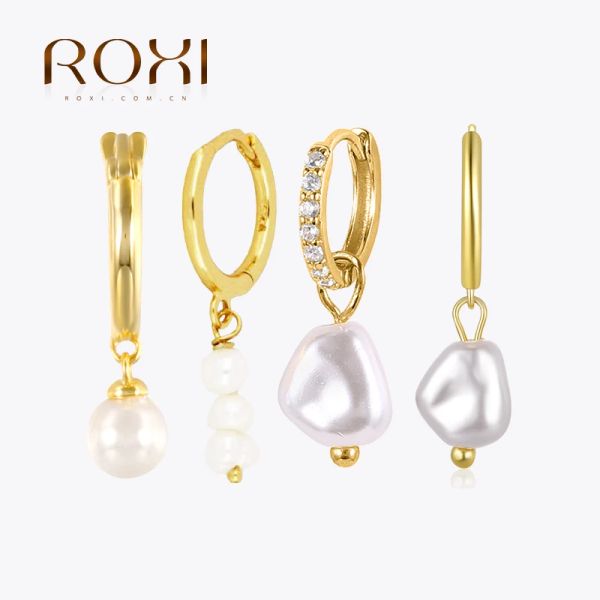 Серьги Roxi Bohemia 925 Серьщики стерлинговой жемчужины стерлинго