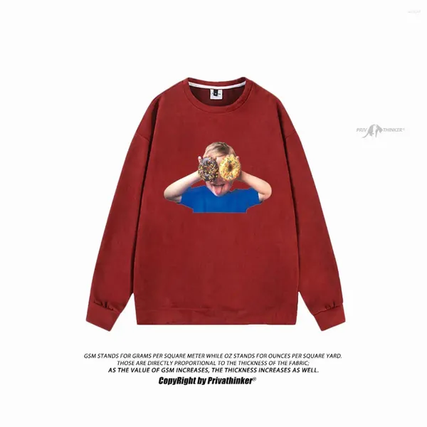 Kadın Hoodies Komik Bebek Desen Günlük Sweatshirts Kadınlar Sonbahar Kış Süet Sakiller 2024 Moda Unisex Giyim