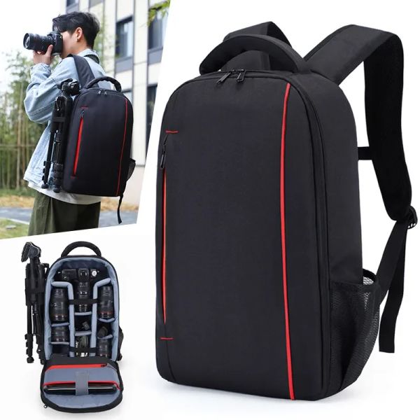Bags Bolsa de Largecapacidade Profissional Saco de Câmera de Nylon Água de Nylon Backpack Photography para Canon, Nikon, Sony, Fuji