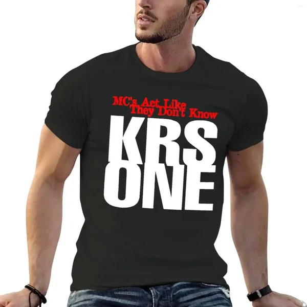 Herren Polos KRS 1-MCs Act, als ob sie nicht wissen, dass T-Shirt schwarze T-Shirts Tops Mens Graphic T-Shirts Hip Hop