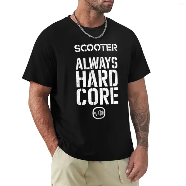 Polos masculinos sempre hardcore a t-shirt rave e deus salvar scooter plus tamanhos de secagem rápida