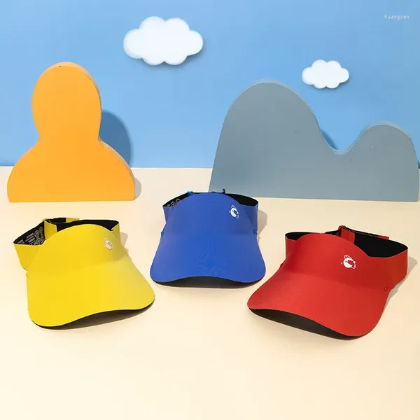 Beretti Summer Kids Sun Cap Boys Solid Outdoor Top Out Vuoto Cappello da visiera Giriche UV Elasticità Elasticità Cappelli da sole traspiranti