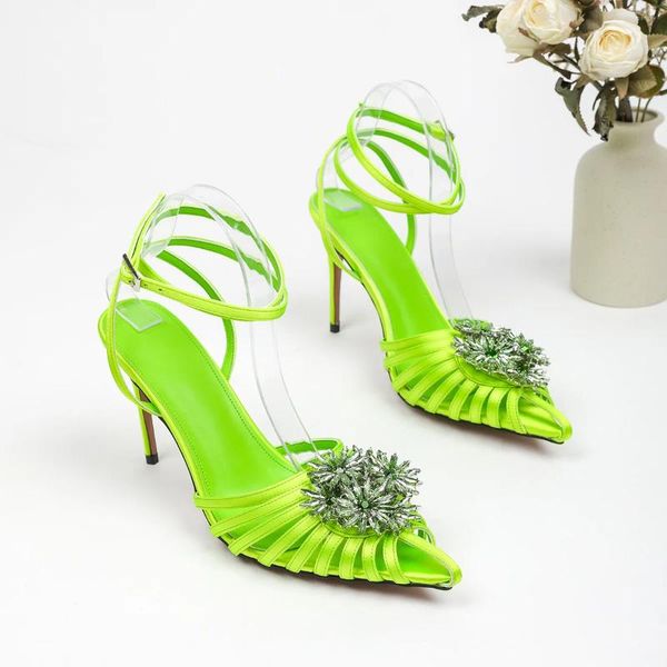 Отсуть обувь Дорис Фанни Хрустальные Цветочные Сандалии Сандалии женщин