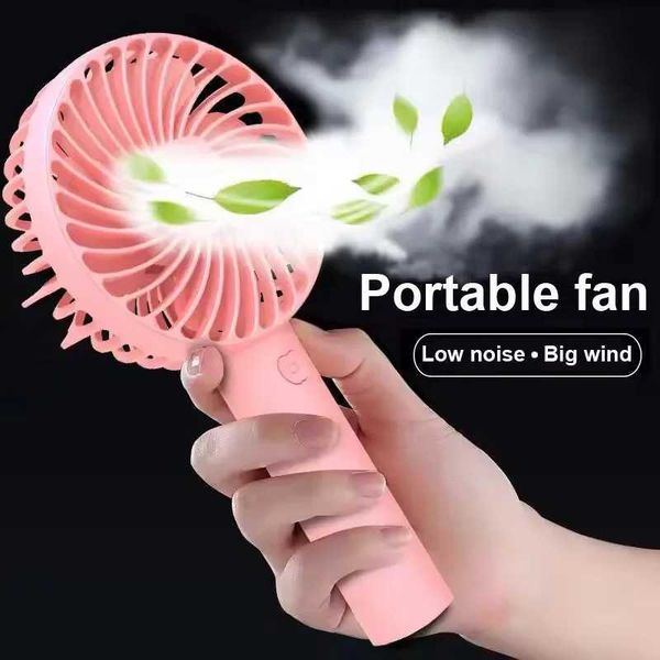 Другие приборы путешествуют или домашний электрический аккумулятор Mini Handheld Fan USB Зарядка портативного портативного портативного вентилятора J240423