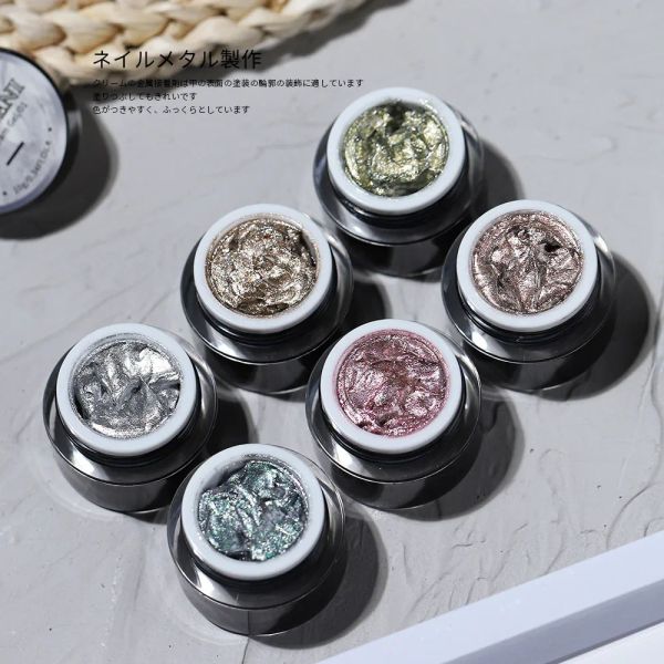 Kits Gold Rose Silver Mirror Metallic CREAT 3D Draw LED Nail Art Beauty Salão