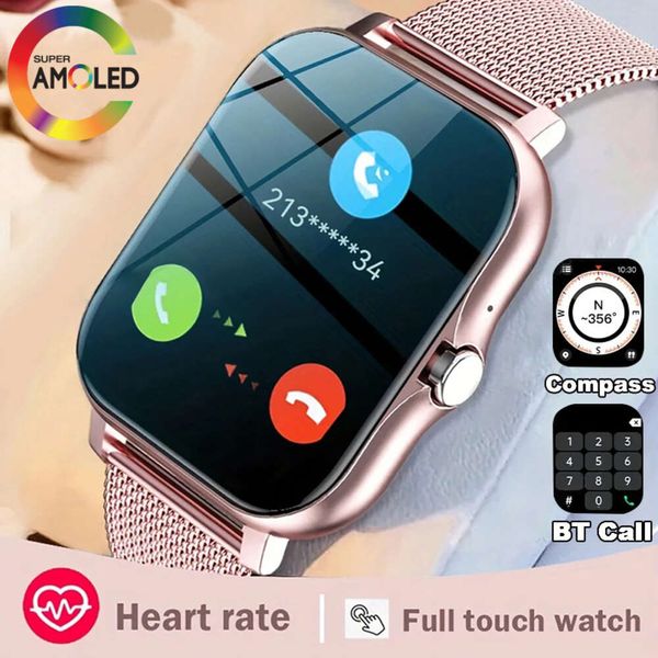 2024 Nuovo Smart Watch for Men Women da 1,69 pollici touch screen sport watch orologio clock bluetooth chiamata bluetooth smartwatch digitale