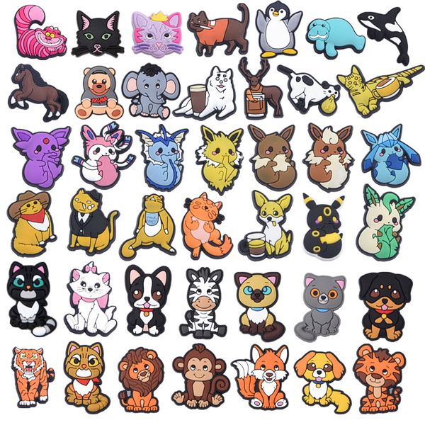 28Colors Childhood Animals Anime Charms Großhandel Childhood Memories Spiel lustiges Geschenk Cartoon Charms Shoe Accessoires PVC Dekoration Schnalle weich