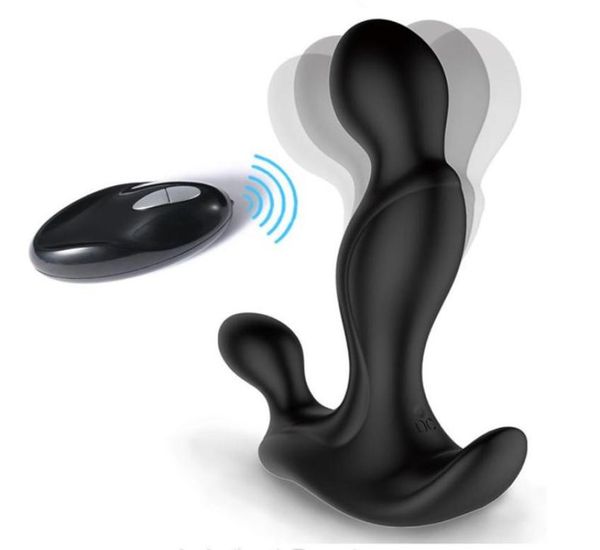 Massageador de próstata vibratória com 7 velocidades Recarregáveis Male Erotic Plug Plug Plug Anal Vibrator Sex Toys for Men Sex Shop T2003051706