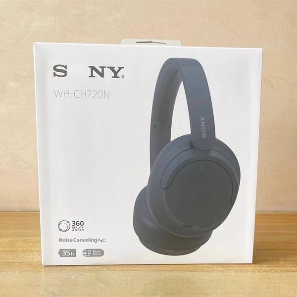 Os fones de ouvido de redução de ruído do Bluetooth, na cabeça do WH-CH720N, são adequados para usar fones de ouvido de chamada confortável e eficiente