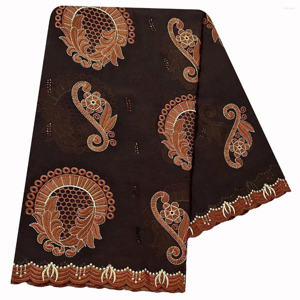Ethnische Kleidung hochwertiger Baumwollstoff Rayon -Faden Eembroidered Schal afrikanische Frauen Hijab Muslim Dubai ausgezeichneter Stil