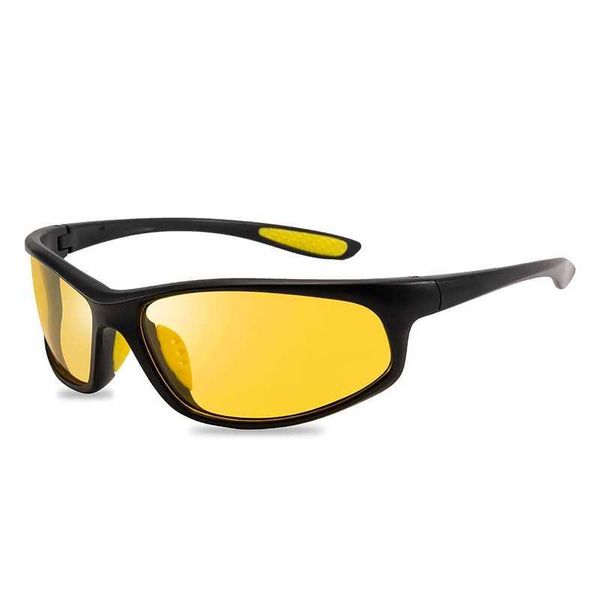 Óculos de sol Retro Visão noturna Os óculos de sol polarizados para homens design de marca esportes ao ar livre Driving Driving Driving Viagem UV400 Polaroid Sun Glasses Eyewear 240423